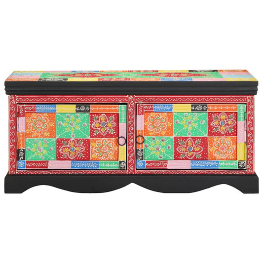 Tavolino da Salotto Multicolore 90x50x40cm Legno Massello Mango | homemem39