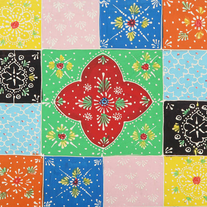 Tavolino da Salotto Multicolore 90x50x40cm Legno Massello Mango | homemem39