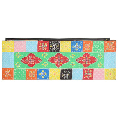 Mobile TV Multicolore 100 x 35 x 50 cm Legno di mango massello