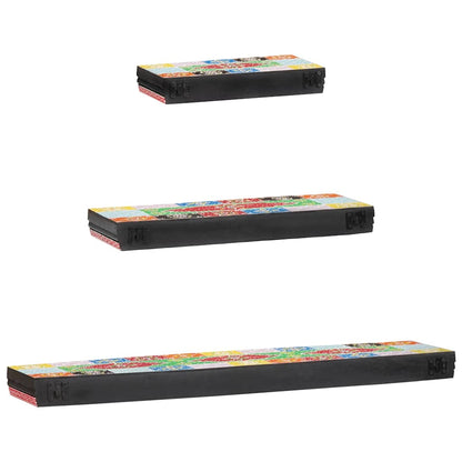 Scaffali da parete 3 pcs Multicolore 100 x 20 x 6 cm | homemem39