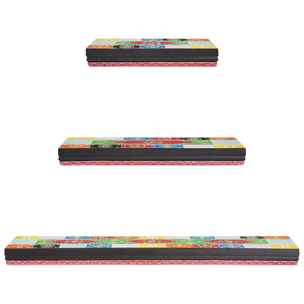 Scaffali da parete 3 pcs Multicolore 100 x 20 x 6 cm | homemem39