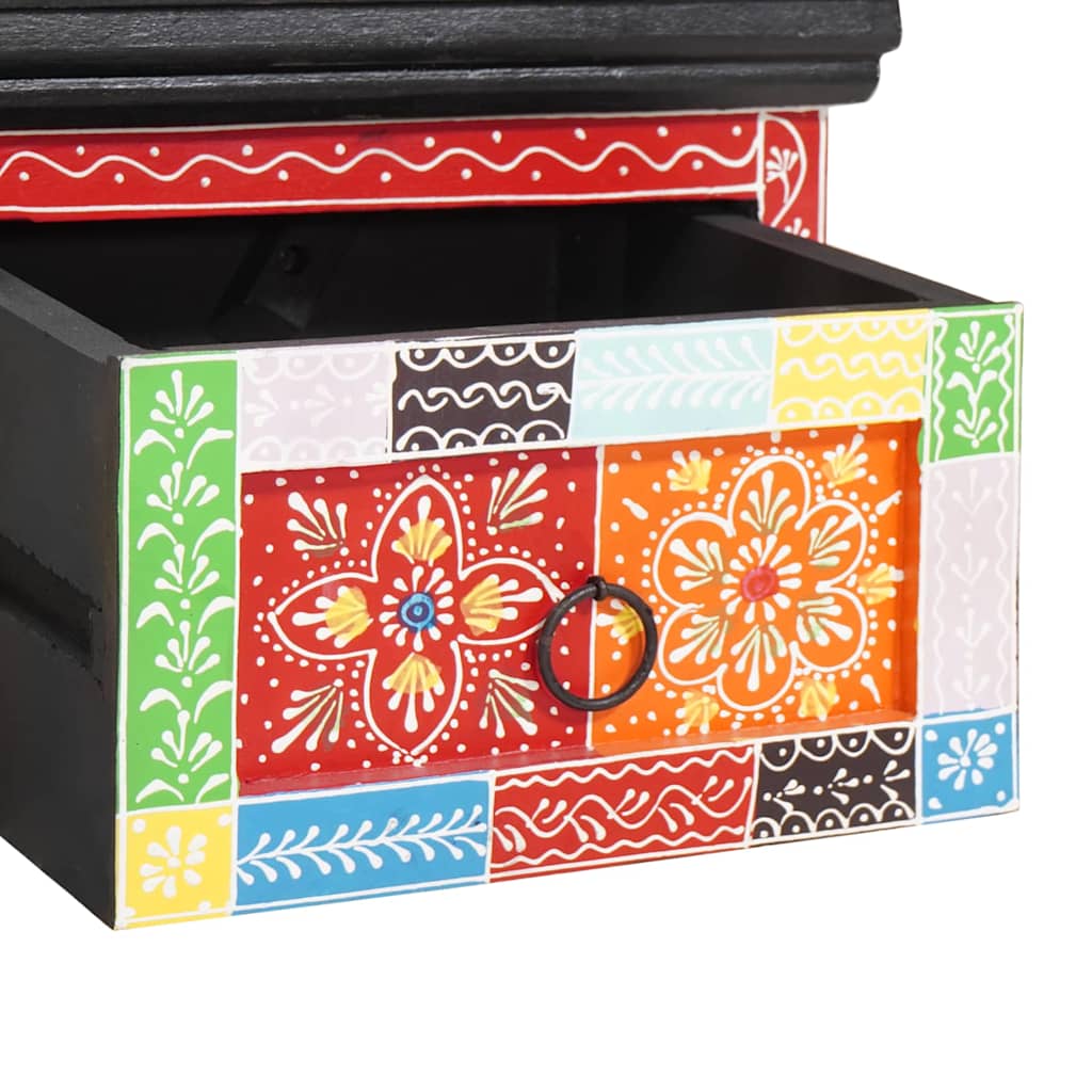 Armadio TV Multicolore 60 x 30 x 24 cm Legno massello di mango - homemem39