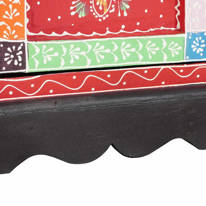 Comò Multicolore 30 x 30 x 90 cm Legno massello di mango - homemem39