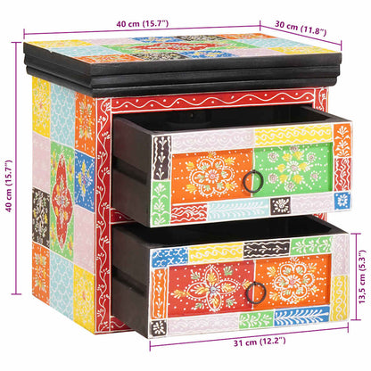 Armadio da Notte con cassetto Multicolore 40 x 30 x 40 cm - homemem39