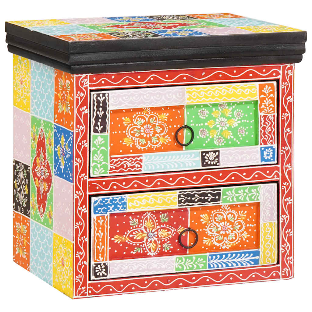 Armadio da Notte con cassetto 2 pcs Multicolore 40 x 30 x 40 cm - homemem39