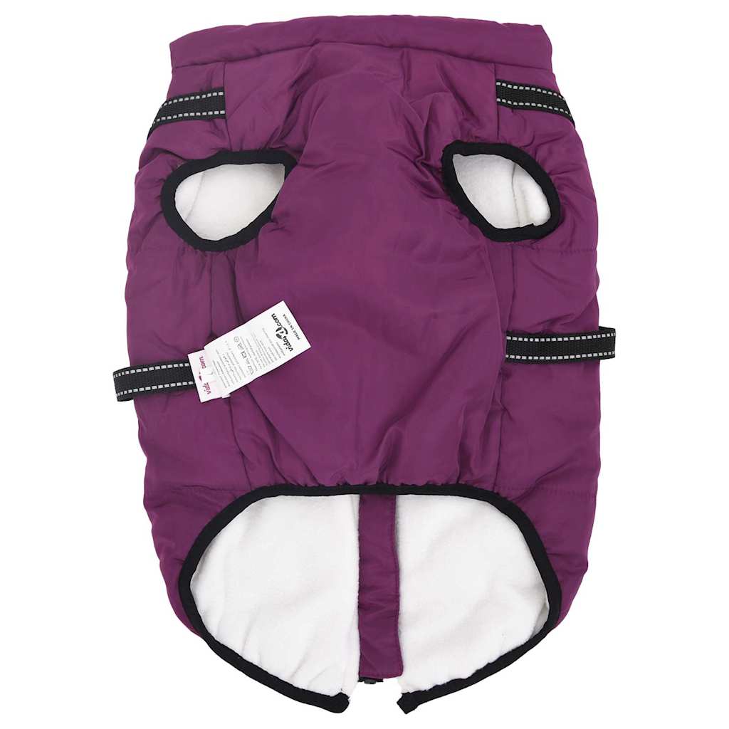 Cappotto Cani Imbracatura Impermeabile Riflettente Viola L48 | homemem39