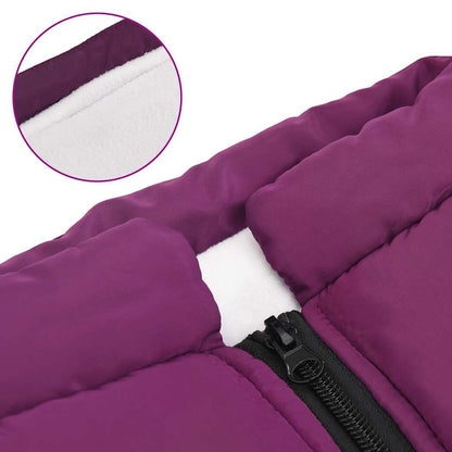 Cappotto Cani Imbracatura Impermeabile Riflettente Viola L52 | homemem39