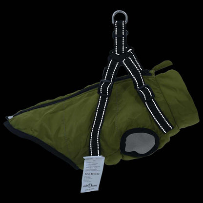 Cappotto Cani Imbracatura Impermeabile Riflettente Verde L32 | homemem39