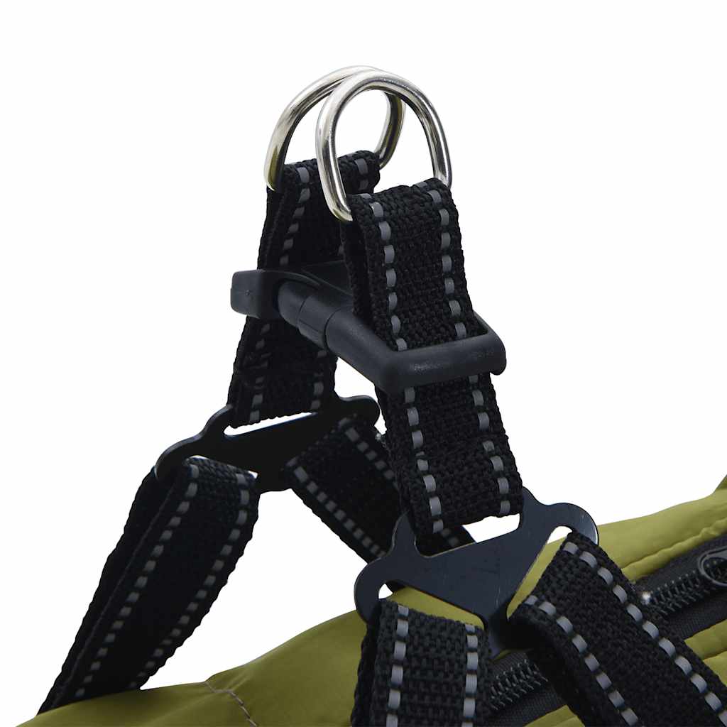 Cappotto Cani Imbracatura Impermeabile Riflettente Verde L36 | homemem39