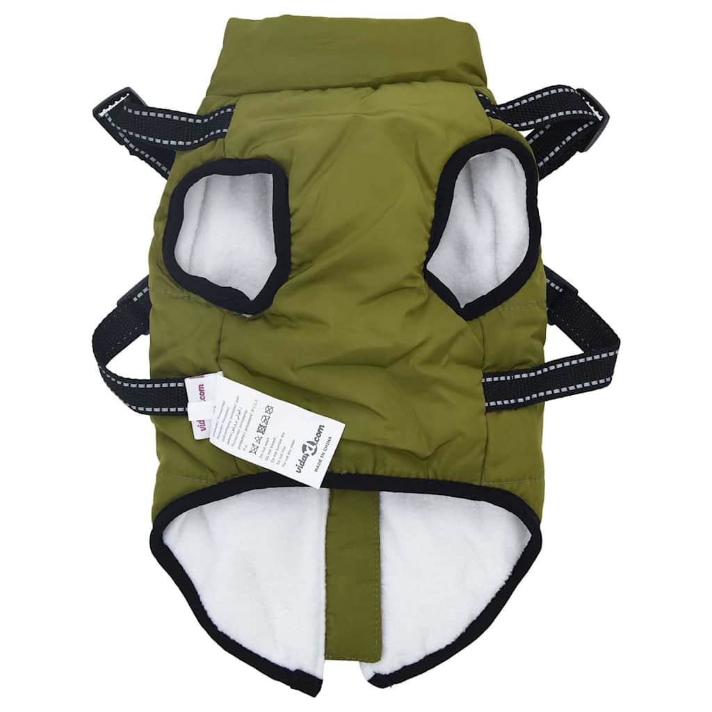 Cappotto Cani Imbracatura Impermeabile Riflettente Verde L40 | homemem39
