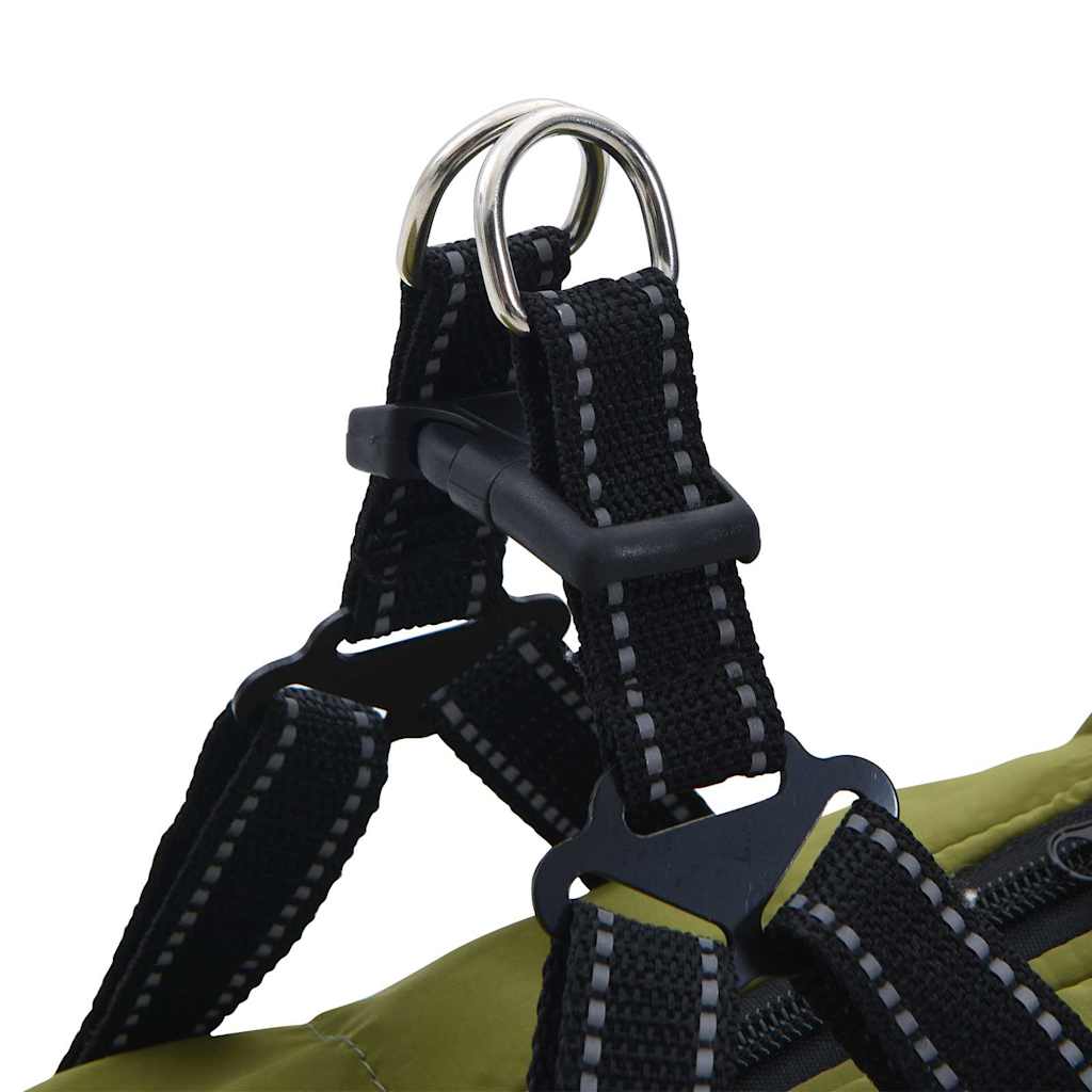 Cappotto Cani Imbracatura Impermeabile Riflettente Verde L40 | homemem39