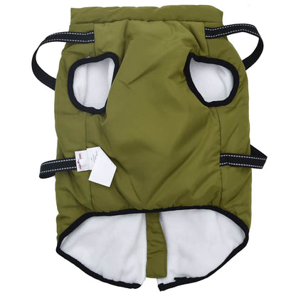 Cappotto Cani Imbracatura Impermeabile Riflettente Verde L44 | homemem39