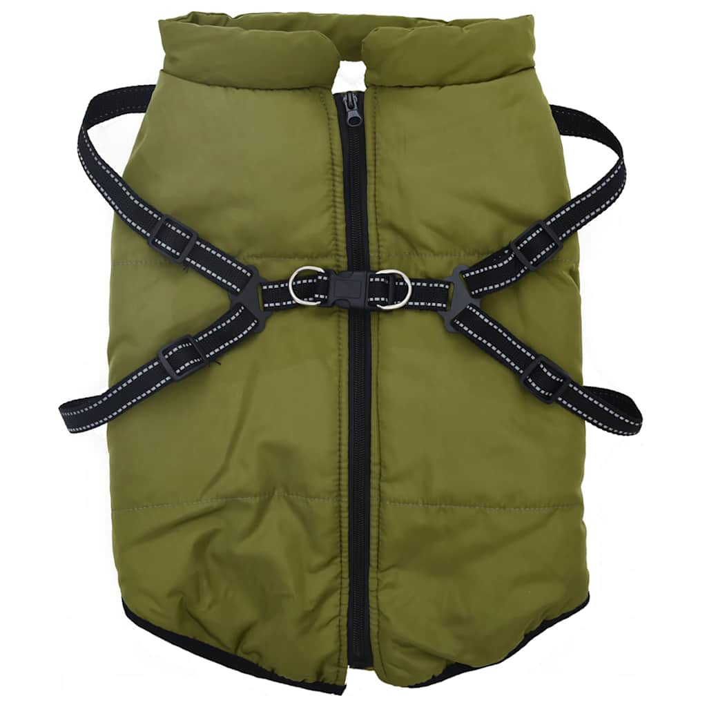 Cappotto Cani Imbracatura Impermeabile Riflettente Verde L52 | homemem39