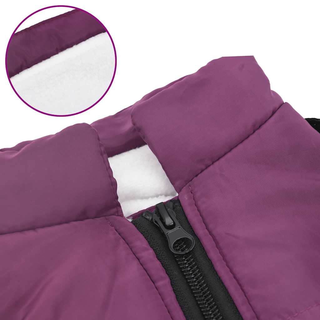 Cappotto Cani Imbracatura Impermeabile Riflettente Viola L40 | homemem39