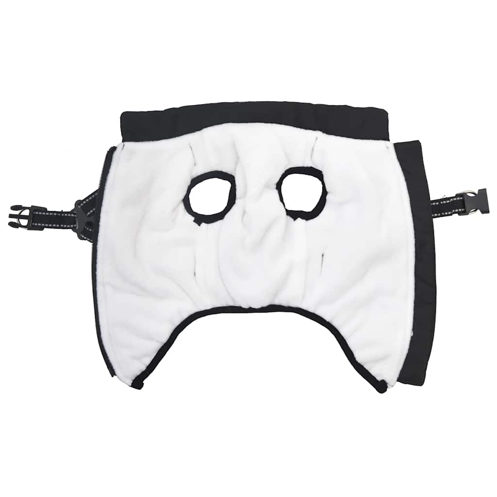 Cappotto Cani con Imbracatura Impermeabile Riflettente Nero L28 | homemem39
