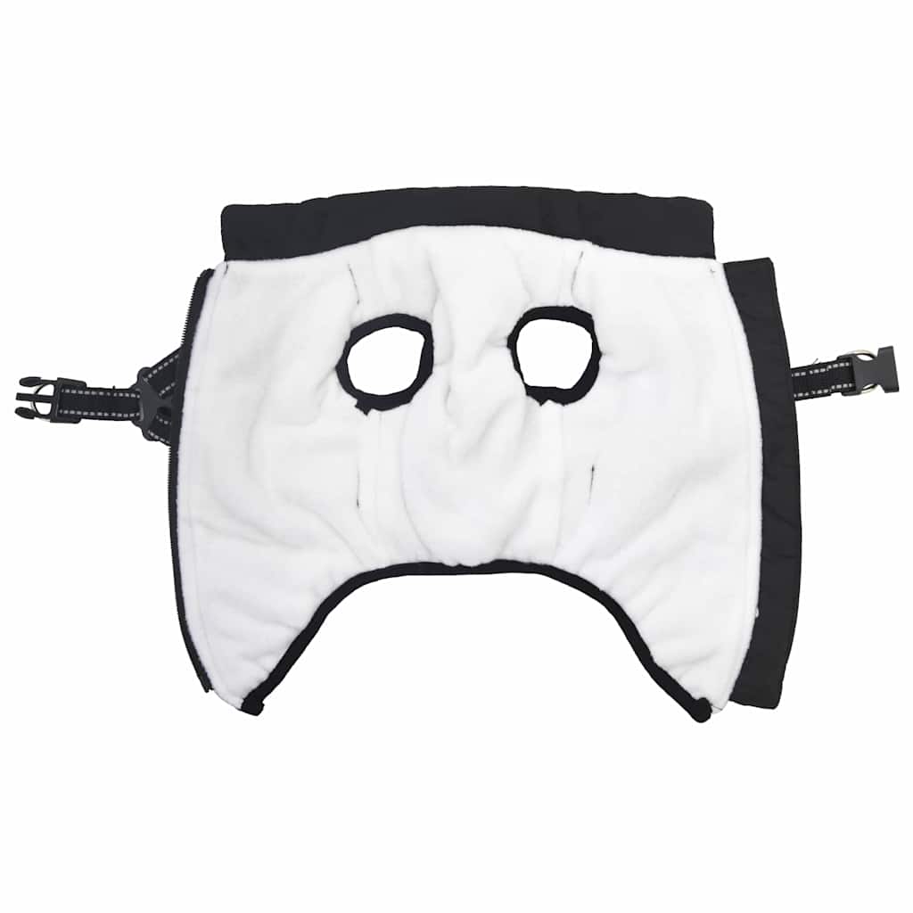 Cappotto Cani con Imbracatura Impermeabile Riflettente Nero L40 | homemem39