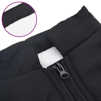 Cappotto Cani con Imbracatura Impermeabile Riflettente Nero L40 | homemem39