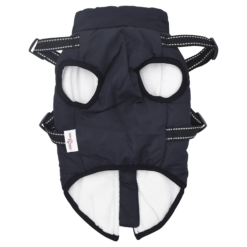 Cappotto Cani Imbracatura Impermeabile Riflettente Blu Navy L24 | homemem39