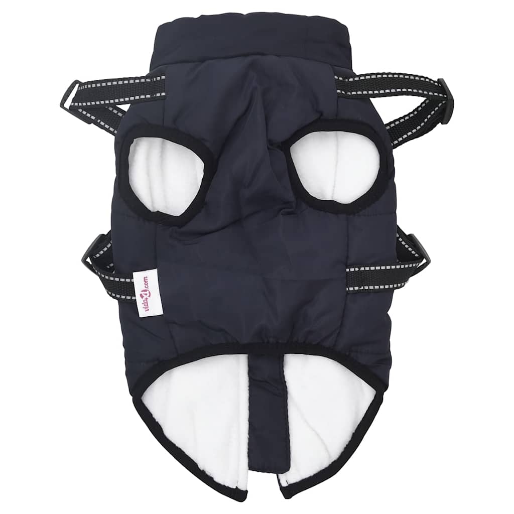 Cappotto Cani Imbracatura Impermeabile Riflettente Blu Navy L28 | homemem39