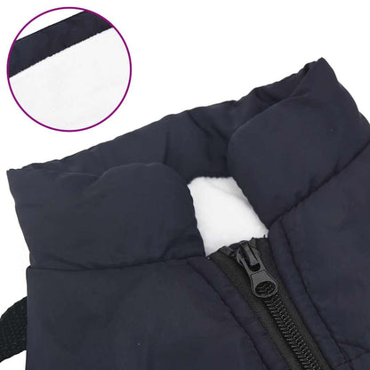 Cappotto Cani Imbracatura Impermeabile Riflettente Blu Navy L28 | homemem39