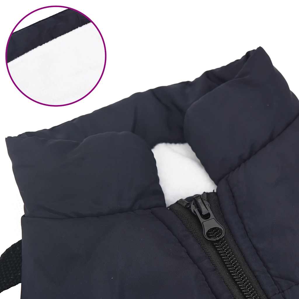 Cappotto Cani Imbracatura Impermeabile Riflettente Blu Navy L28