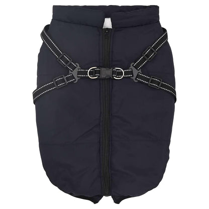 Cappotto Cani Imbracatura Impermeabile Riflettente Blu Navy L44 | homemem39