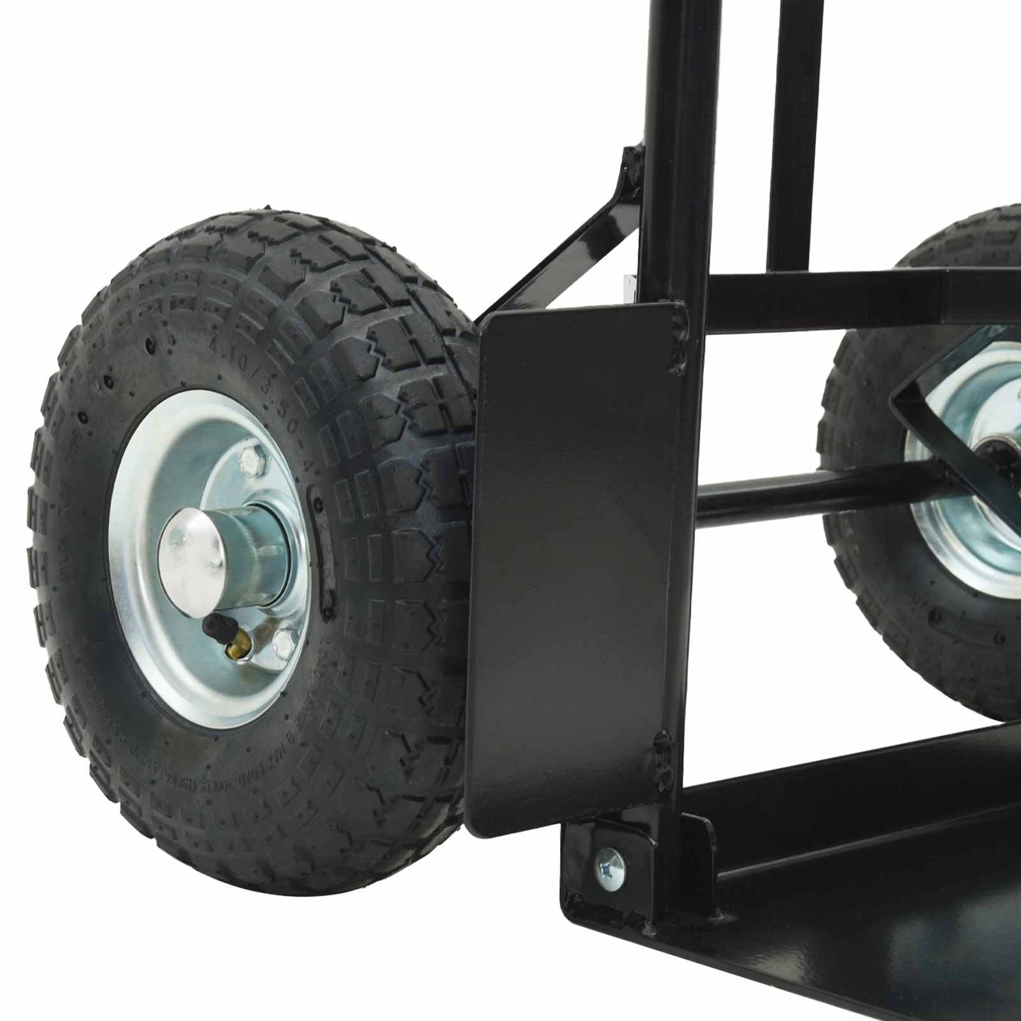 Carrello Manuale Nero e Rosso 57 x 46 x 113 cm Acciaio