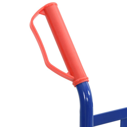 Carrello Manuale Blu e Rosso 57 x 46 x 113 cm Acciaio