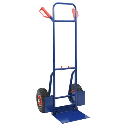 Carrello Manuale Blu e Rosso 49,5 x 53 x 114 cm Acciaio