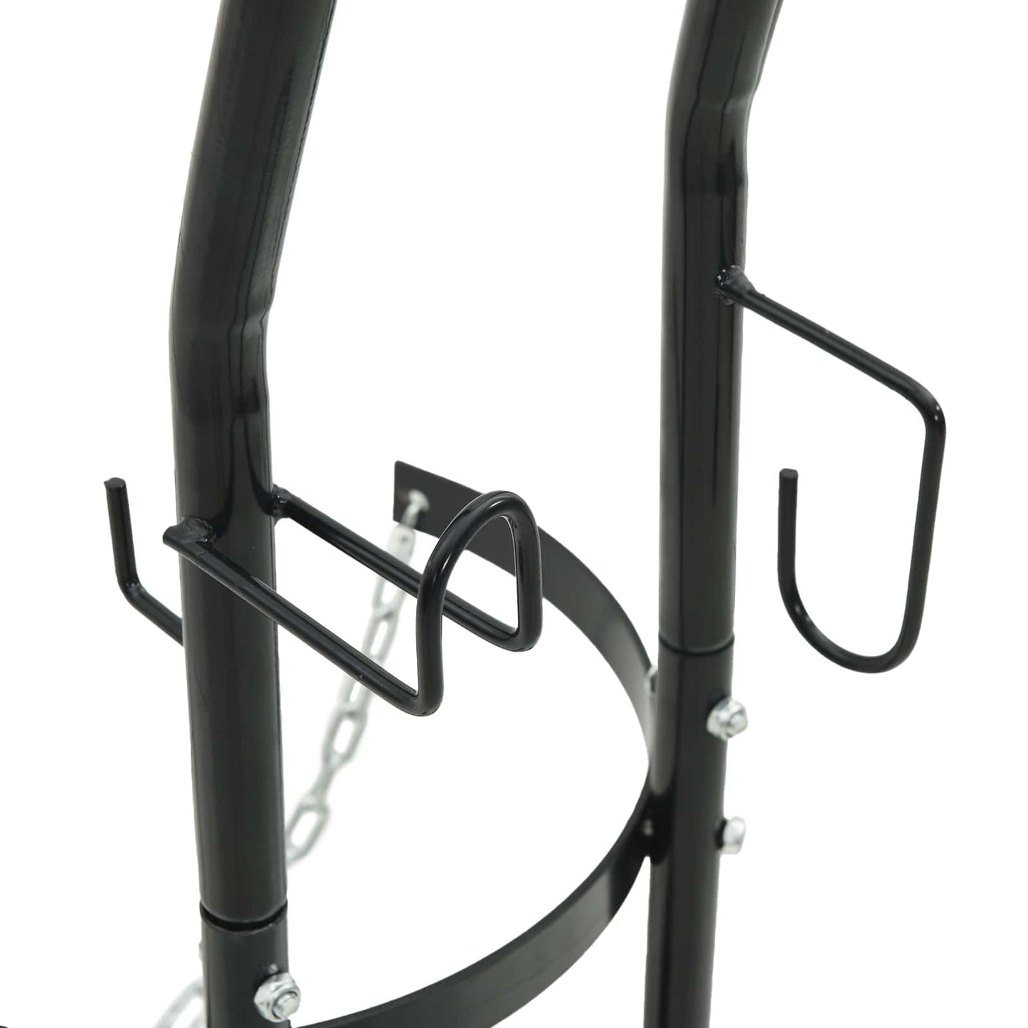 Carrello Manuale Nero e Rosso 49 x 49 x 101 cm Acciaio