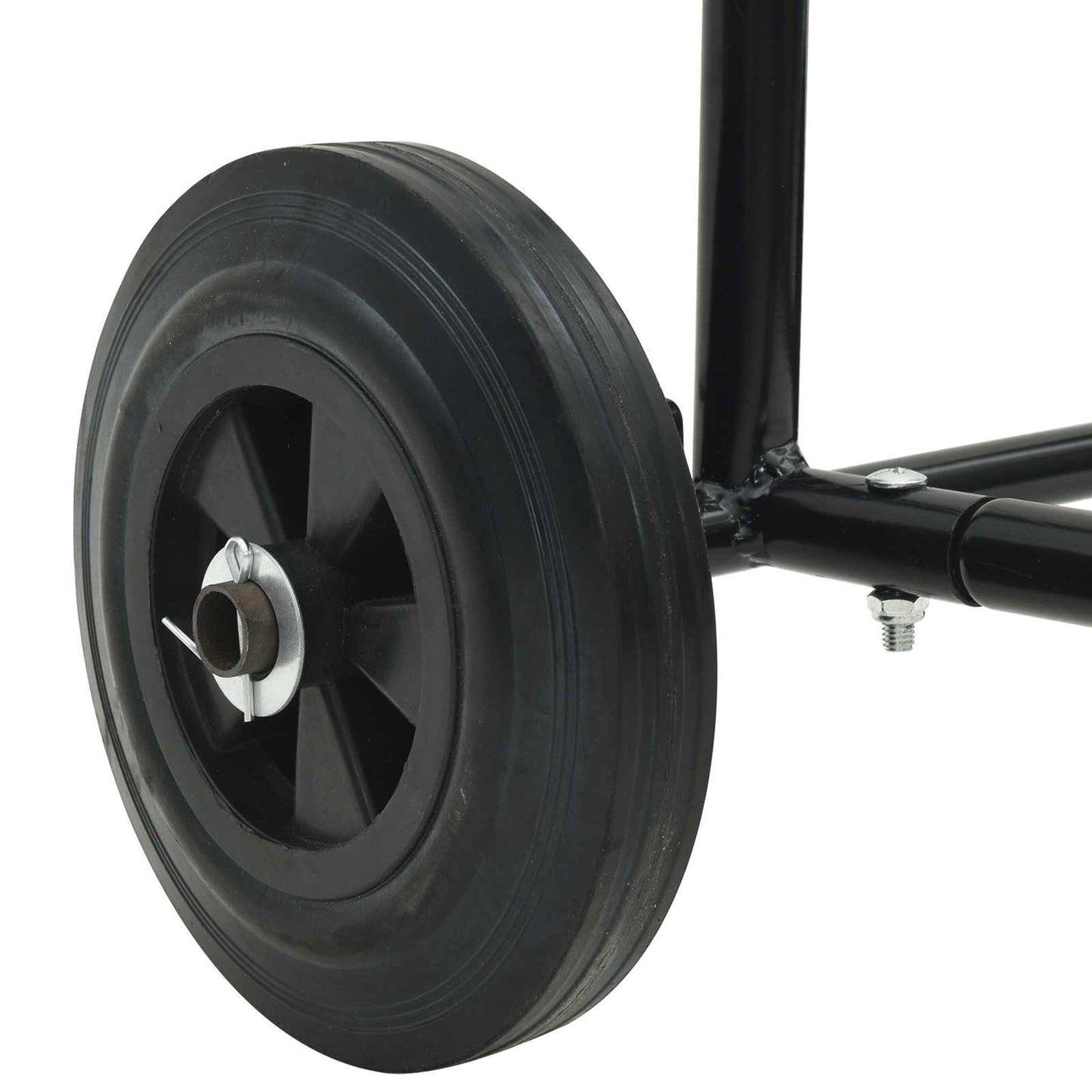 Carrello Manuale Nero e Rosso 49 x 49 x 101 cm Acciaio