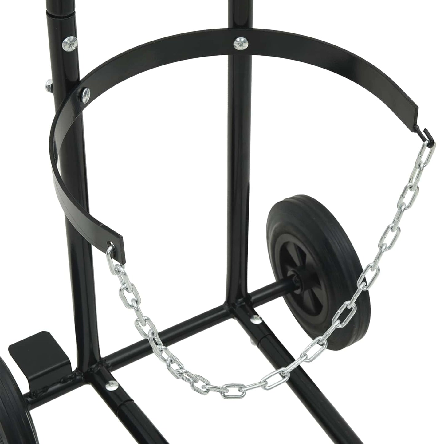 Carrello Manuale Nero e Rosso 49 x 49 x 101 cm Acciaio | homemem39