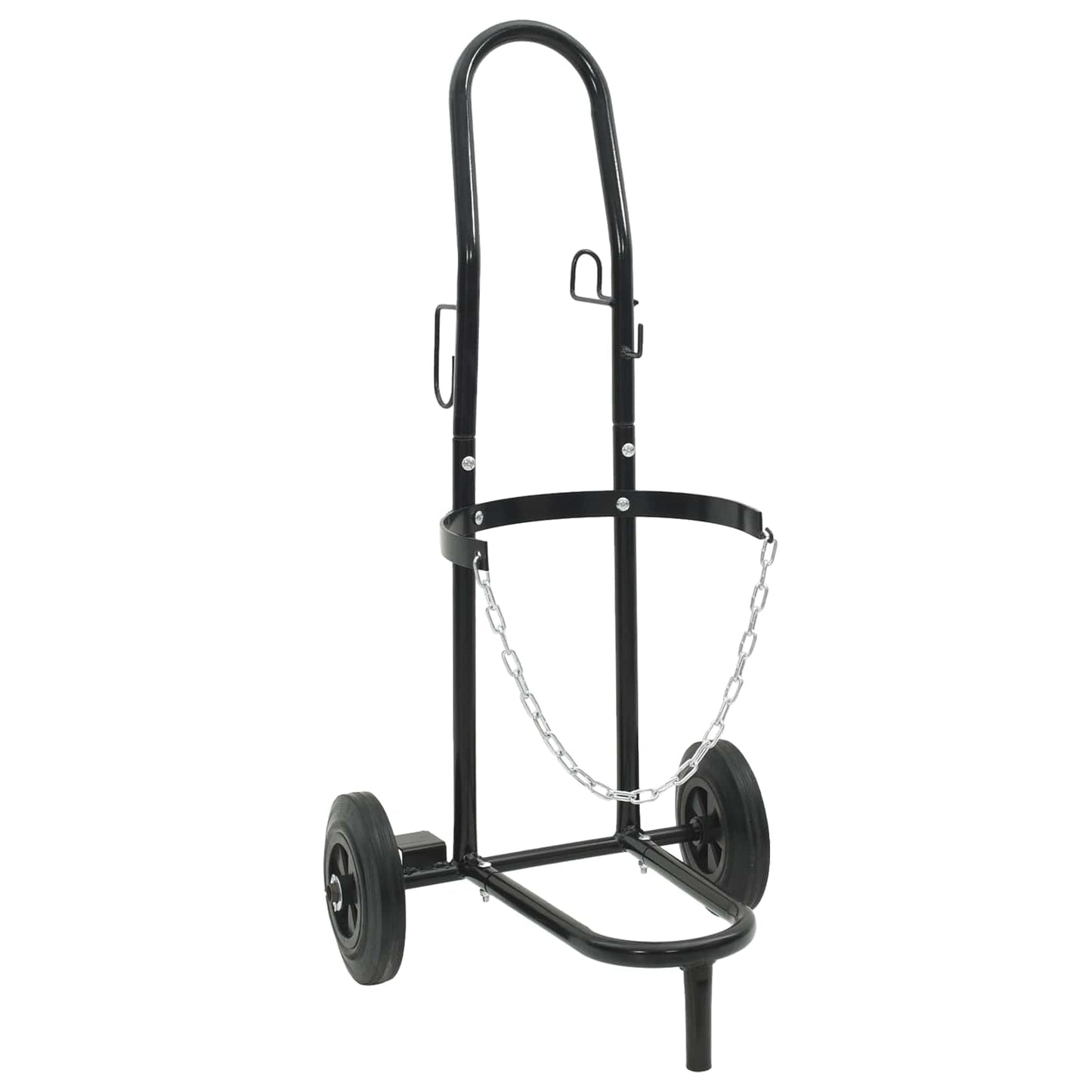 Carrello Manuale Nero e Rosso 49 x 49 x 101 cm Acciaio