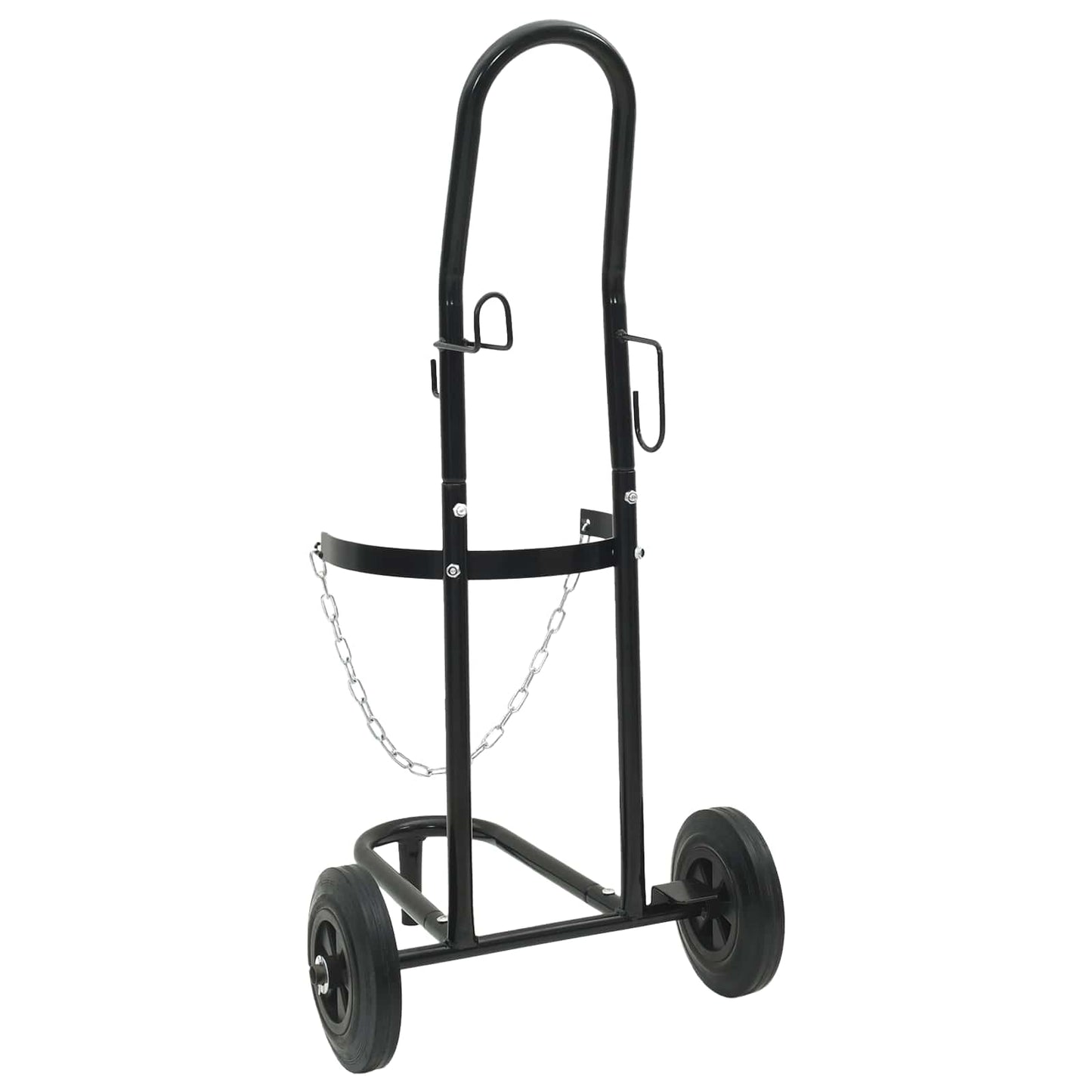 Carrello Manuale Nero e Rosso 49 x 49 x 101 cm Acciaio
