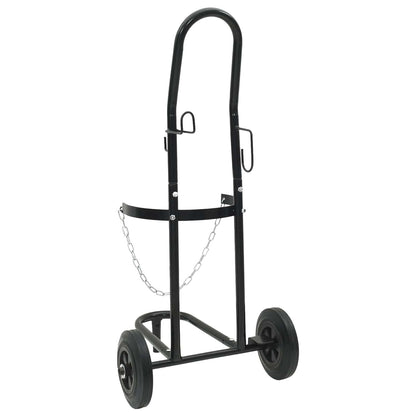 Carrello Manuale Nero e Rosso 49 x 49 x 101 cm Acciaio