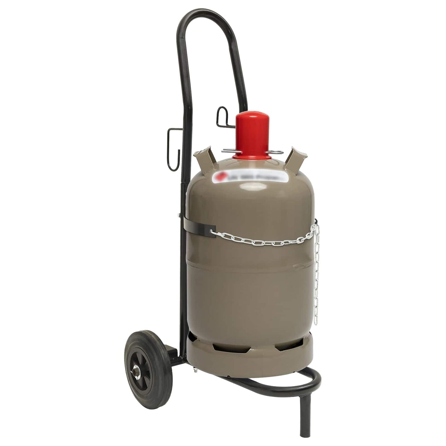 Carrello Manuale Nero e Rosso 49 x 49 x 101 cm Acciaio