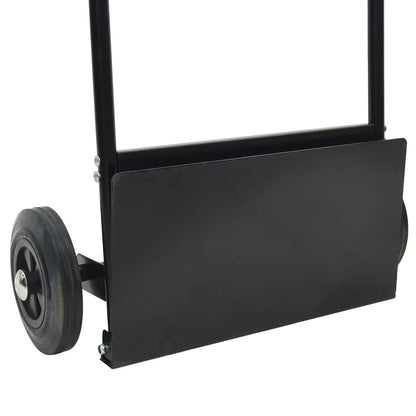 Carrello Manuale Nero e Rosso 63 x 43,5 x 110 cm Acciaio