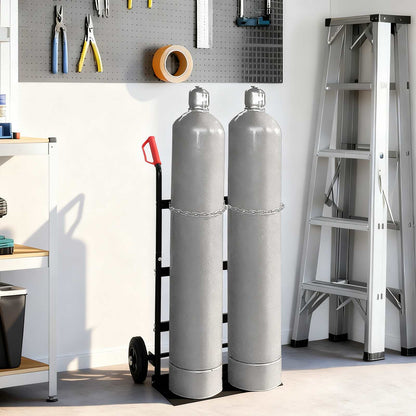 Carrello Manuale Nero e Rosso 63 x 43,5 x 110 cm Acciaio