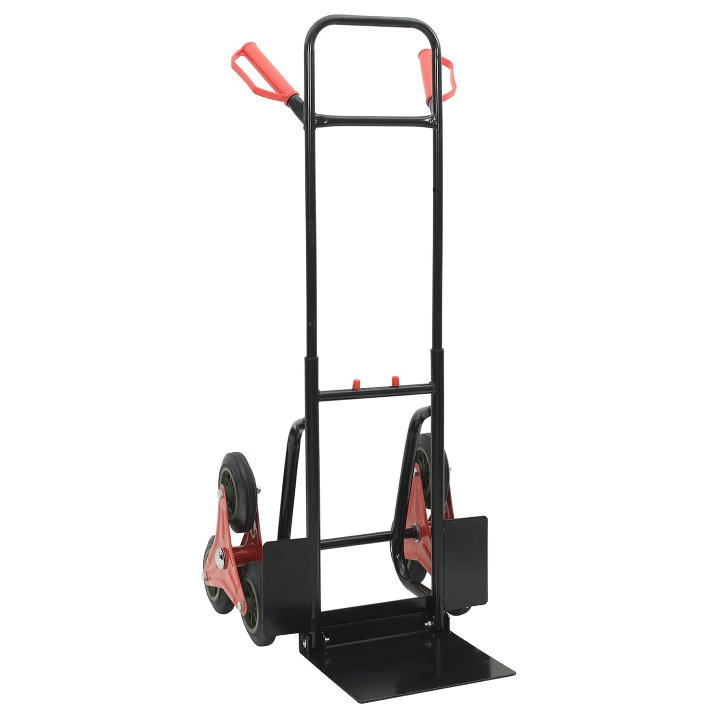 Carrello Manuale Nero e Rosso 64,5 x 49,5 x 114 cm Acciaio