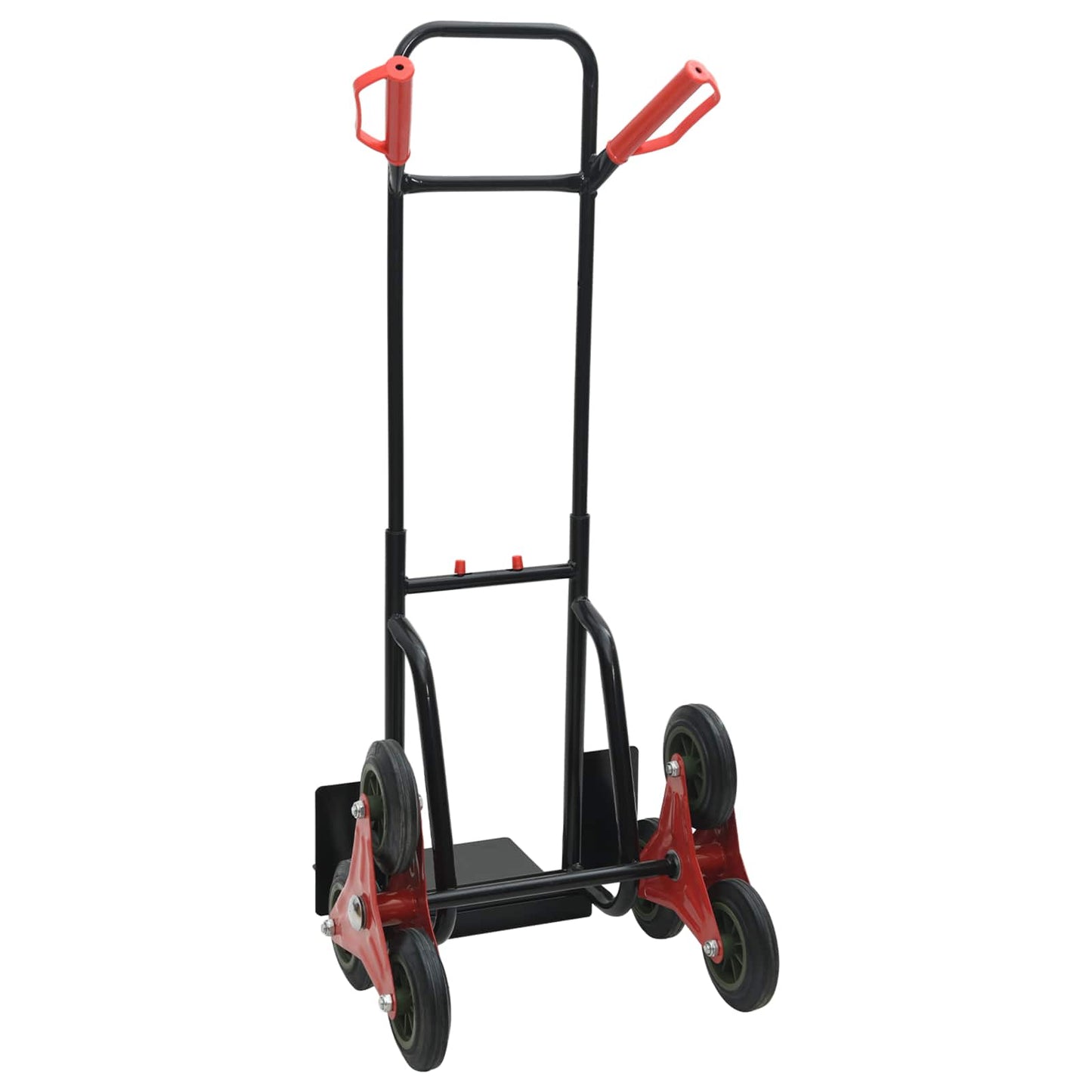 Carrello Manuale Nero e Rosso 64,5 x 49,5 x 114 cm Acciaio