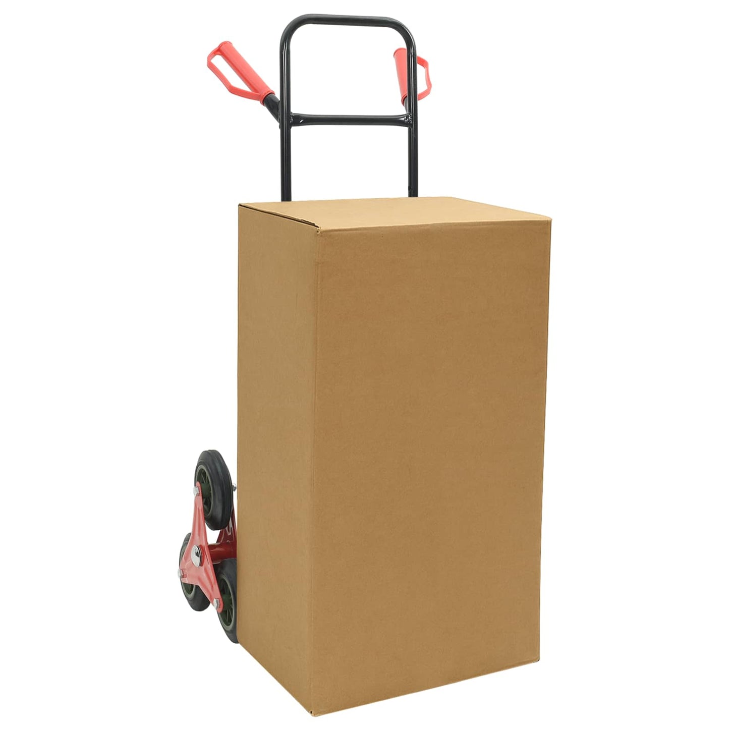 Carrello Manuale Nero e Rosso 64,5 x 49,5 x 114 cm Acciaio