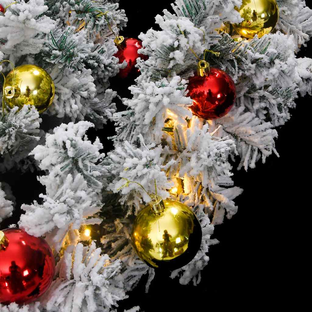 Ghirlanda di Natale con Palline e Luci LED Verde 20 m PVC | homemem39