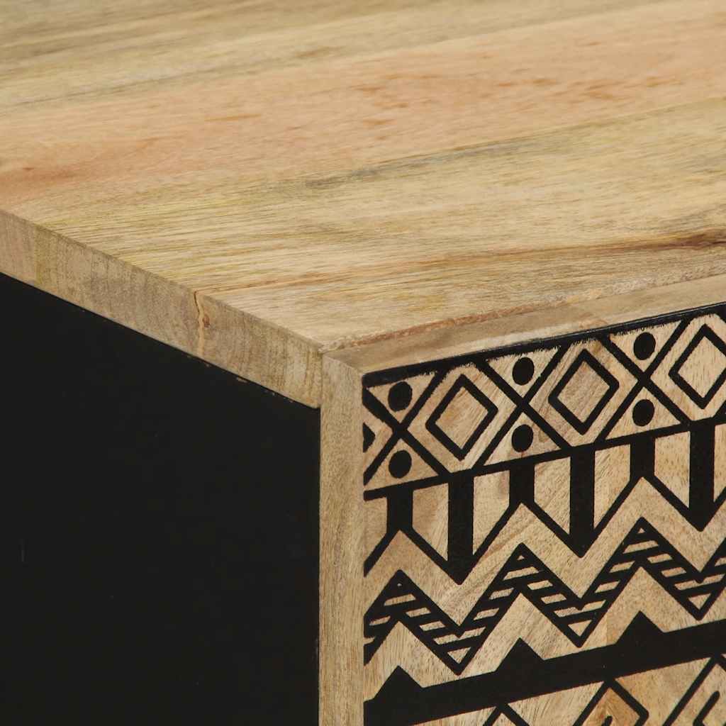 Set Mobili da Bagno 4 pz in Legno Massello di Mango