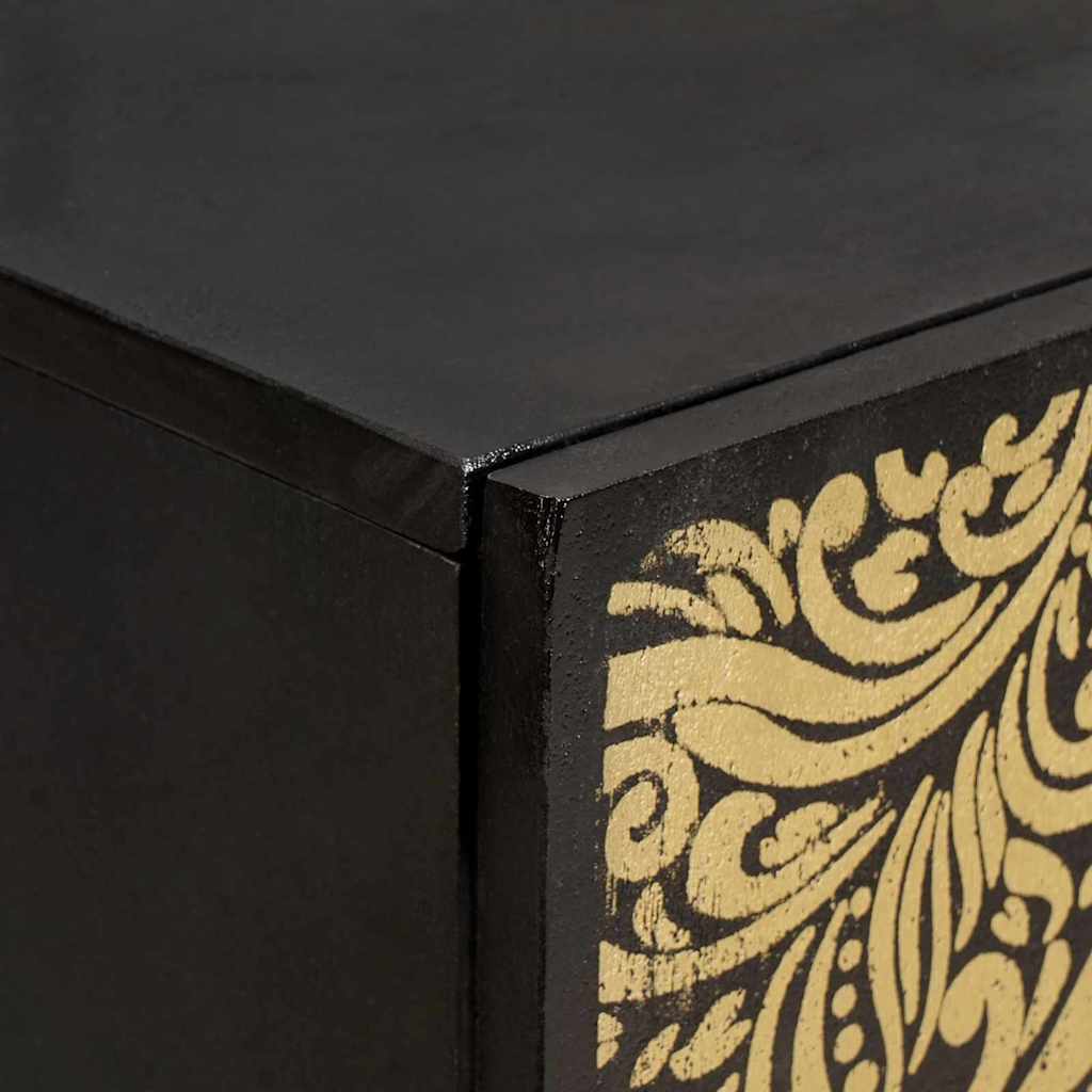 Set di Armadi da Bagno con cassetto 3 pcs Nero 180 x 33 x 75 cm | homemem39