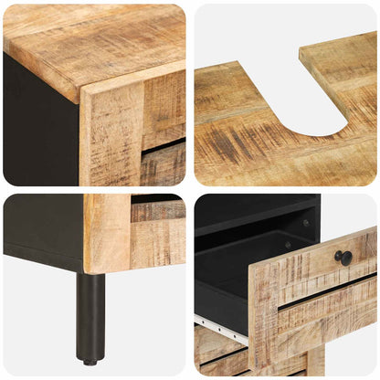 Set di Armadi da Bagno 3 pz Naturale 38 x 33 x 160 cm | homemem39