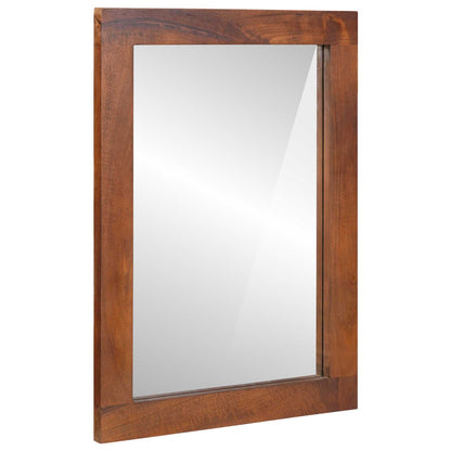Mobile da Bagno 2 pcs Nero e Oro Legno di mango massello | homemem39