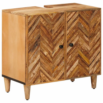 Set di Armadi da Bagno con porta 2 pcs Legno di mango massello | homemem39