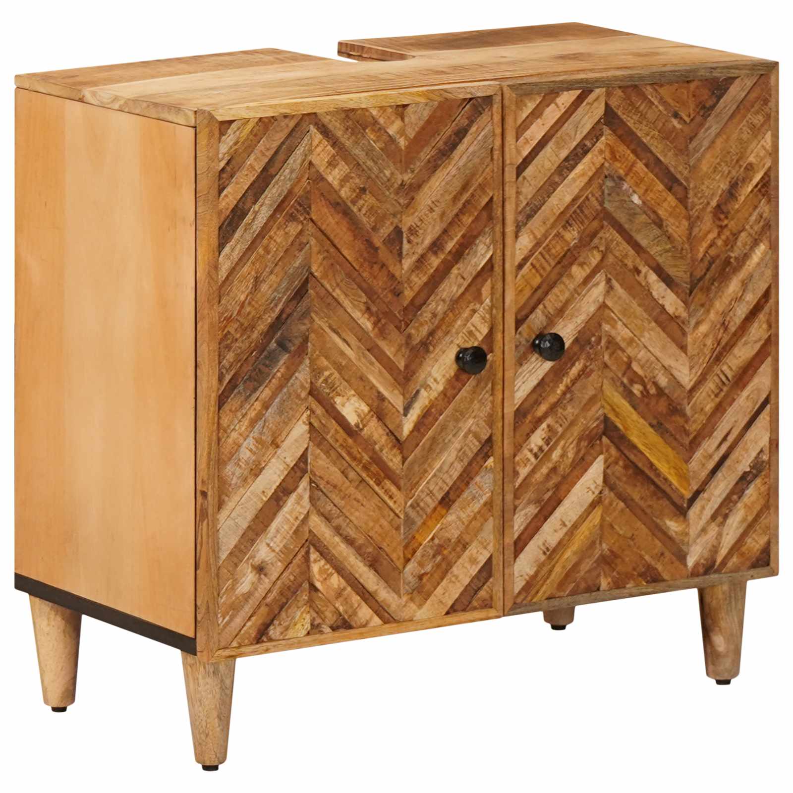 Set di Armadi da Bagno con porta 3 pcs Legno di mango massello | homemem39