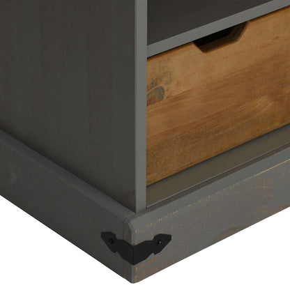 Mobile Porta TV HALDEN con Anta Scorrevole Grigio 110x40x60 cm - homemem39