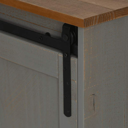 Mobile Porta TV HALDEN 2 Ante Scorrevoli Grigio 150x40x60 cm - homemem39